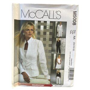 McCalls‎ Sewing Pattern 5008 Jacket Top Skirt Pants Misses Size 6-12